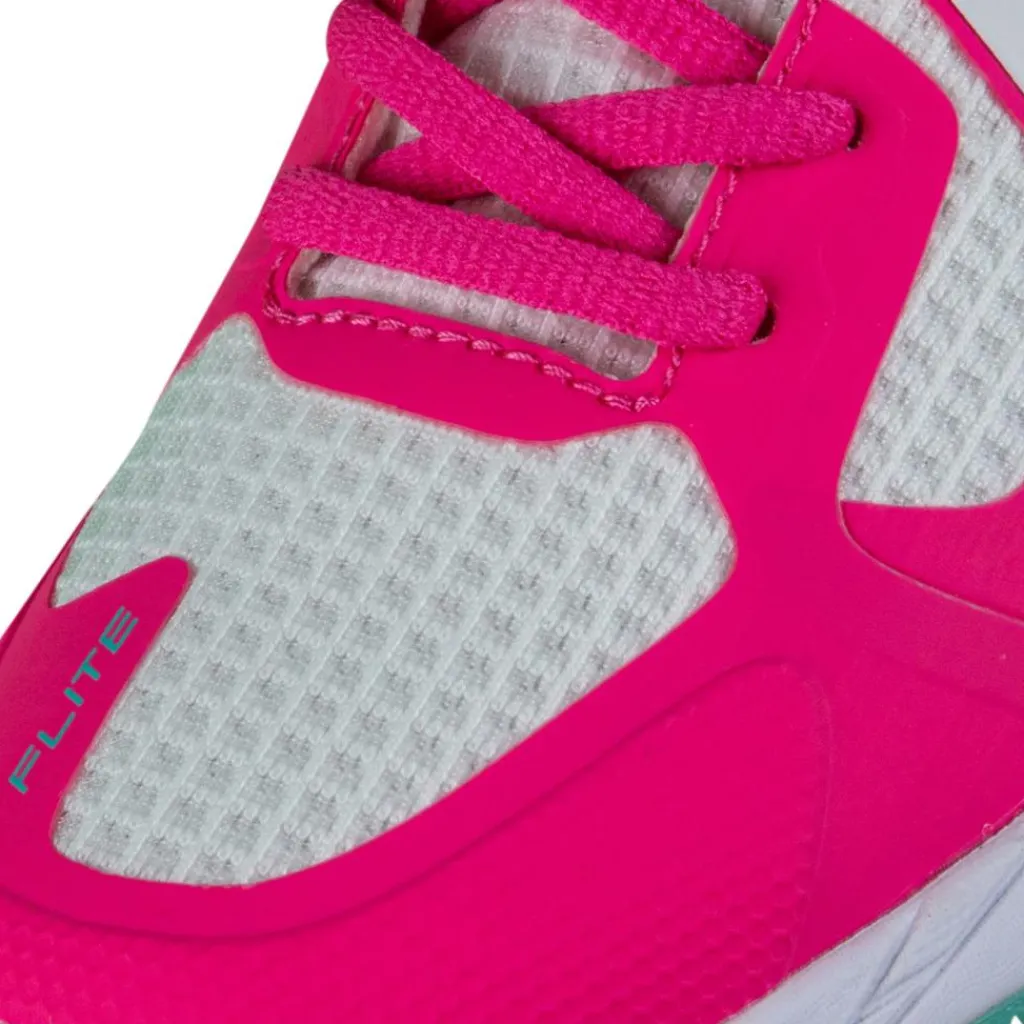 Hockeyschoenen-Brabo Tribute hockeyschoenen junior pink aqua inclusief slippers