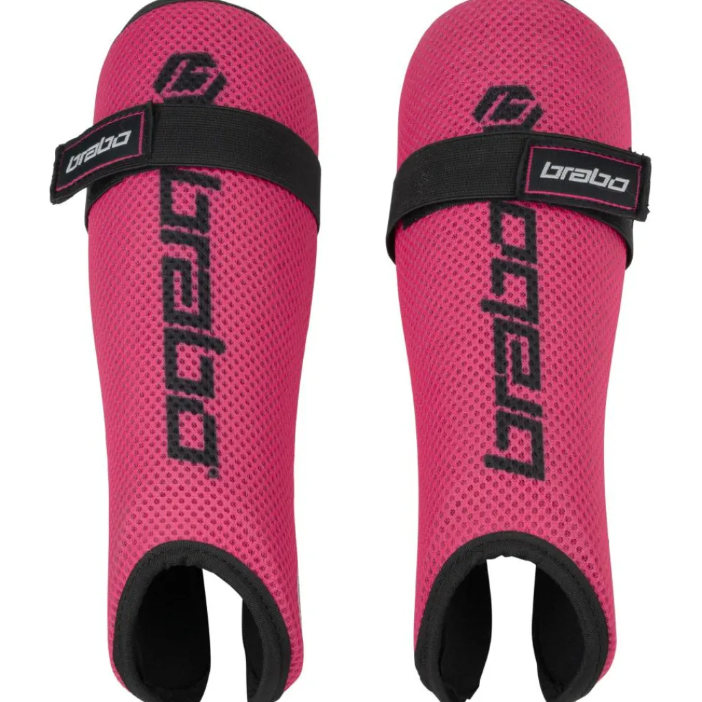 Brabo Tribute scheenbeschermers junior pink black< Hockey Bescherming