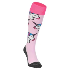 Hockeykleding-Brabo Unicorn hockeysokken soft pink