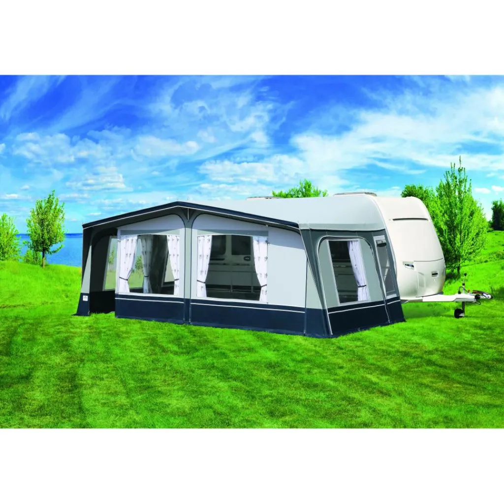 Brand Sevilla SR 300 voortent 28 mm staal frame PG anthracite grey< Voortent Caravan
