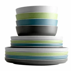 Servies-Brunner Lunch Box Dolomit campingservies color mix 16-delig