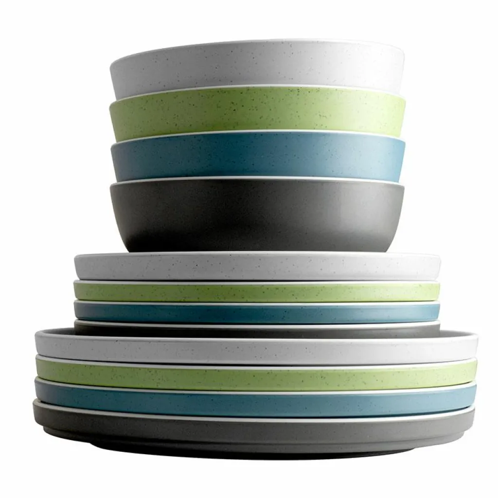 Servies-Brunner Lunch Box Dolomit campingservies color mix 16-delig
