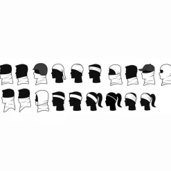 Sjaals|Wintersport-Buff Lightweight Merino Wool Tubular col solid black