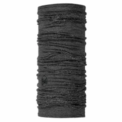 Sjaals|Wintersport-Buff Lightweight Merino Wool Tubular col solid grey