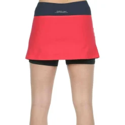Tenniskleding-Bullpadel Resoba tennisrokje dames red neon