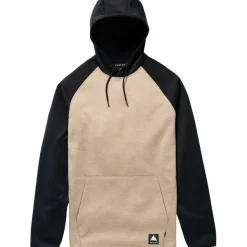 Ski Truien|Wintersport-Burton Crown hoodie heren summit taupe true black
