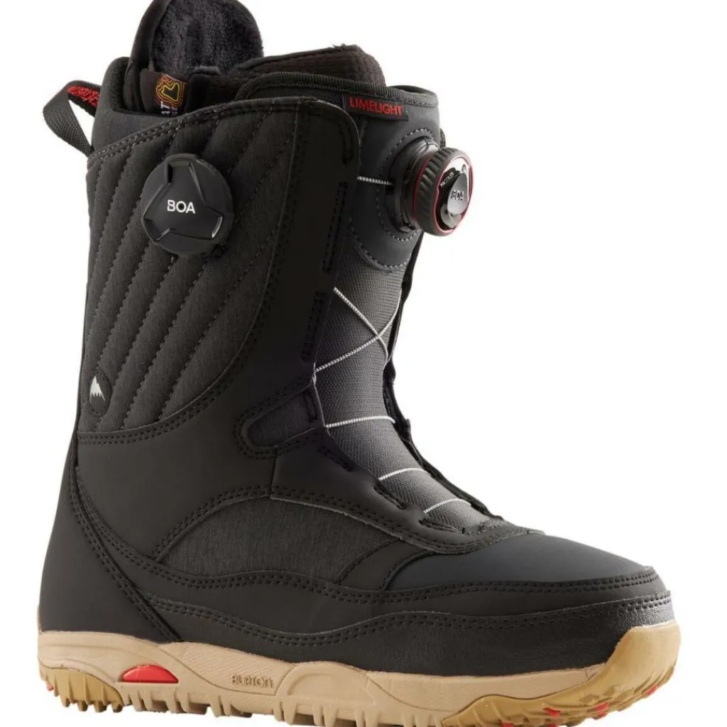 Snowboardschoenen|Wintersport-Burton Limelight BOA snowboardschoenen dames black brown