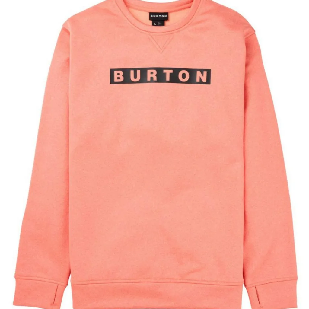 Ski Truien|Wintersport-Burton Oak Crew sweater heren peach echo heather
