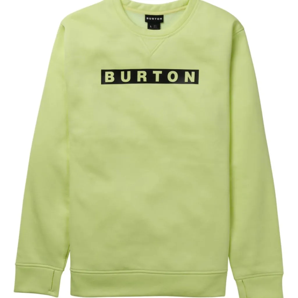 Ski Truien|Wintersport-Burton Oak sweater heren glow yellow green heather