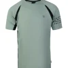 By VP  8100620 padel shirt heren green< Tenniskleding