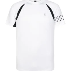By VP  8100570 padel shirt heren white< Tenniskleding