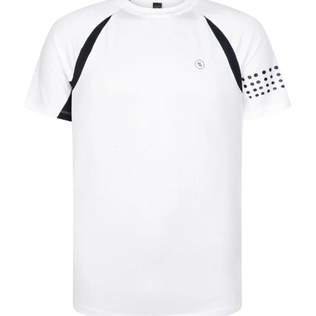 By VP 8100570 padel shirt heren white< Tenniskleding