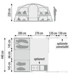 Nieuwe Vouwwagen-Cabanon Manga EPS Deluxe vouwwagen