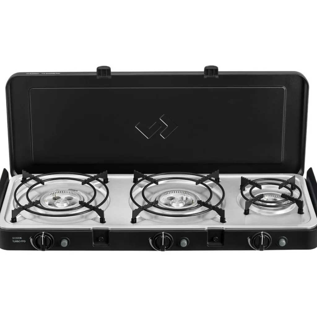 Cadac 3 Cook Turbo FFD Deluxe 3-pits kooktoestel< Gaskooktoestellen