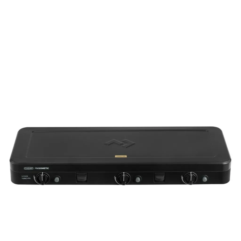 Cadac 3 Cook Turbo FFD Deluxe 3-pits kooktoestel< Gaskooktoestellen