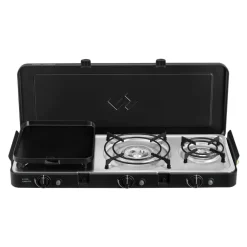 Cadac 3 Cook Turbo FFD Deluxe 3-pits kooktoestel< Gaskooktoestellen