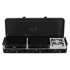 Cadac 3 Cook Turbo FFD Deluxe 3-pits kooktoestel< Gaskooktoestellen