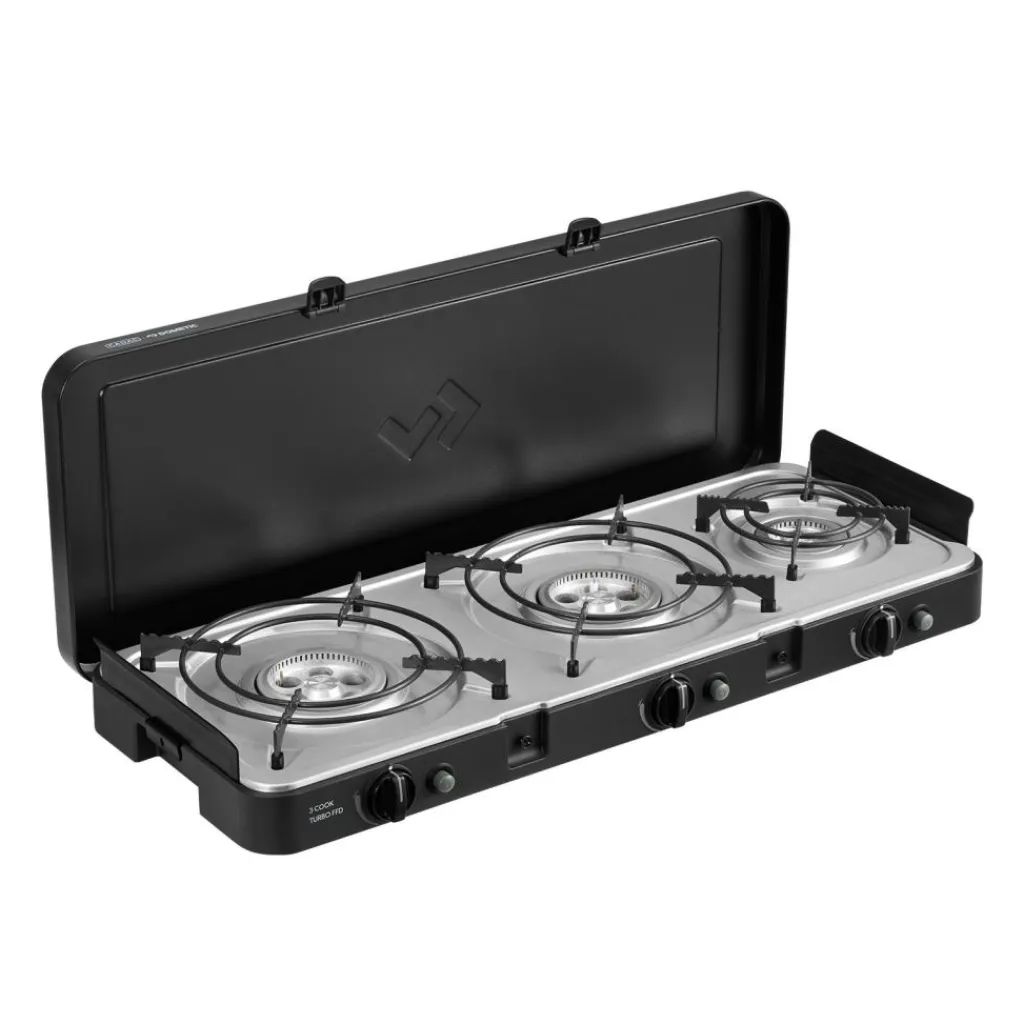 Cadac 3 Cook Turbo FFD Deluxe 3-pits kooktoestel< Gaskooktoestellen
