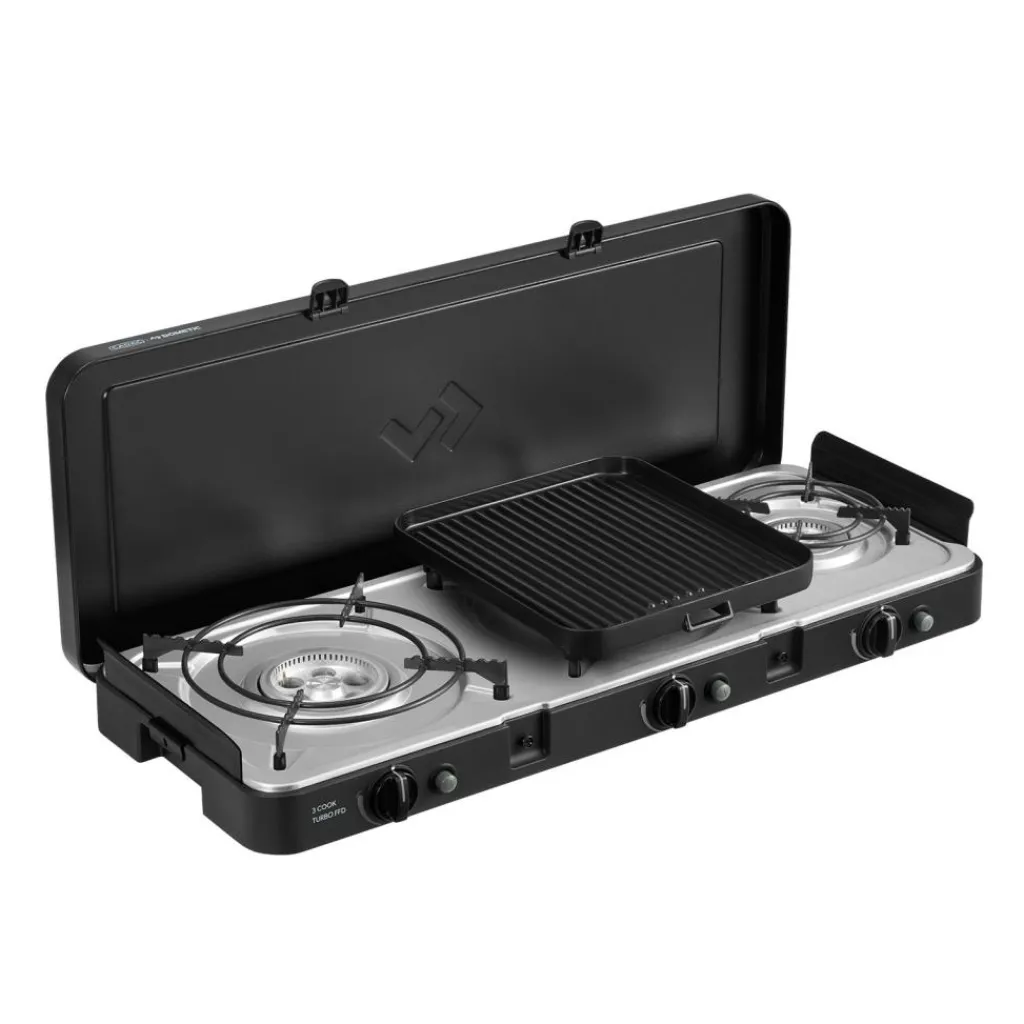 Cadac 3 Cook Turbo FFD Deluxe 3-pits kooktoestel< Gaskooktoestellen