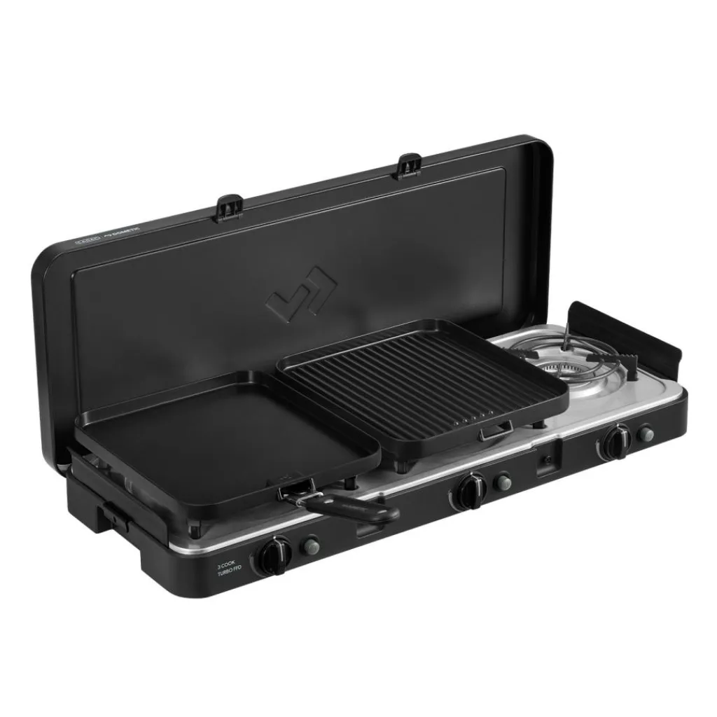 Cadac 3 Cook Turbo FFD Deluxe 3-pits kooktoestel< Gaskooktoestellen