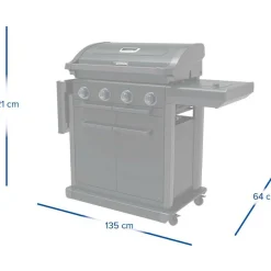 Campingaz 4 series Onyx S buitenkeuken black< Gas Bbq & Buitenkeukens