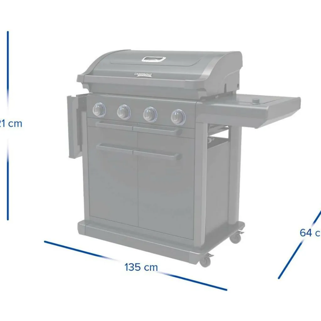 Campingaz 4 series Onyx S buitenkeuken black< Gas Bbq & Buitenkeukens