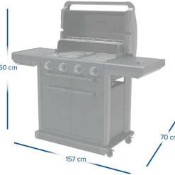 Campingaz 4 series Onyx S buitenkeuken black< Gas Bbq & Buitenkeukens
