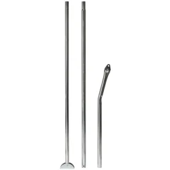 Campking Aandrukstang gebogen staal 25 / 22 mm 170 - 250 cm< Tentstokken|Tentstokken