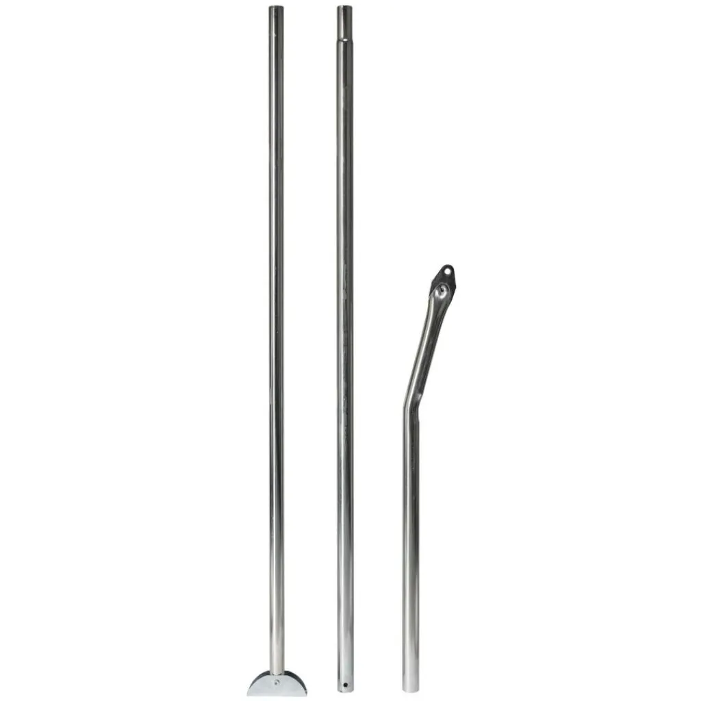 Campking Aandrukstang gebogen staal 25 / 22 mm 170 - 250 cm< Tentstokken|Tentstokken