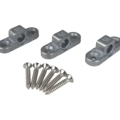 Voortent Onderdelen-Campking Framebevestigingsogen Horizontaal metaal set van 3 stuks