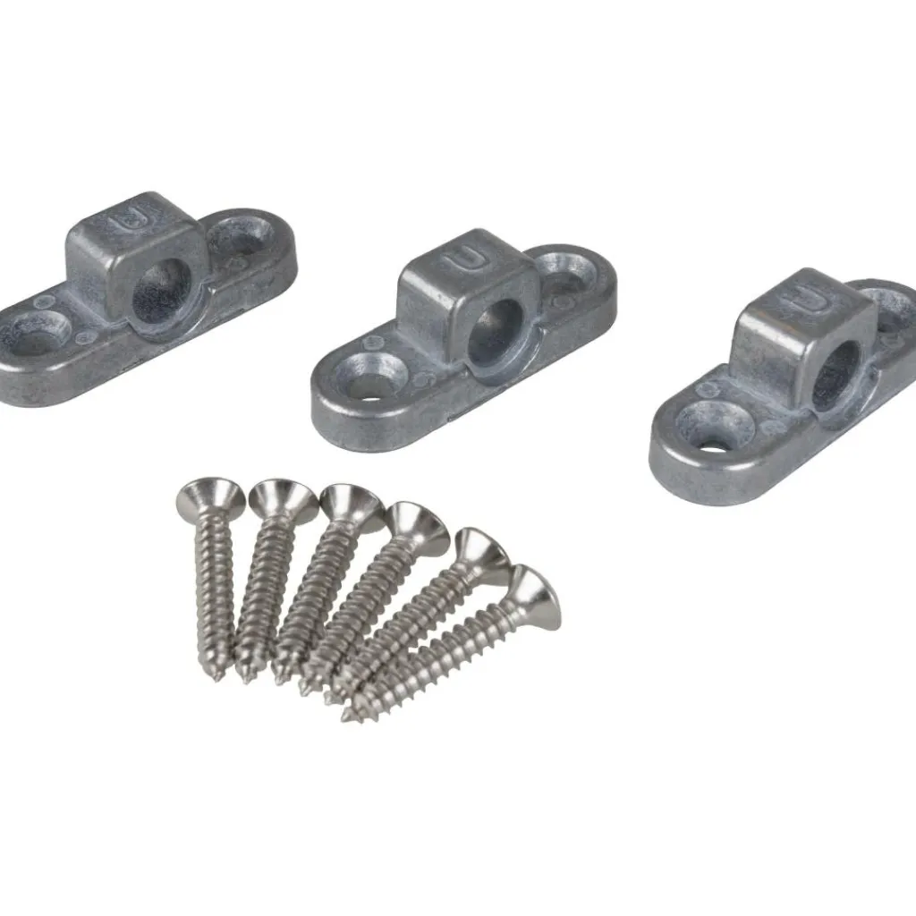 Voortent Onderdelen-Campking Framebevestigingsogen Horizontaal metaal set van 3 stuks