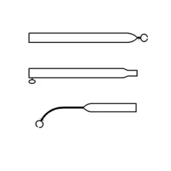 Tentstokken|Tentstokken-Campking Spanstok gebogen aluminium 25 / 22 mm 210 - 275 cm