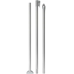 Tentstokken|Tentstokken-Campking Stormstok met voet aluminium 25 / 22 mm 180 - 260 cm QG