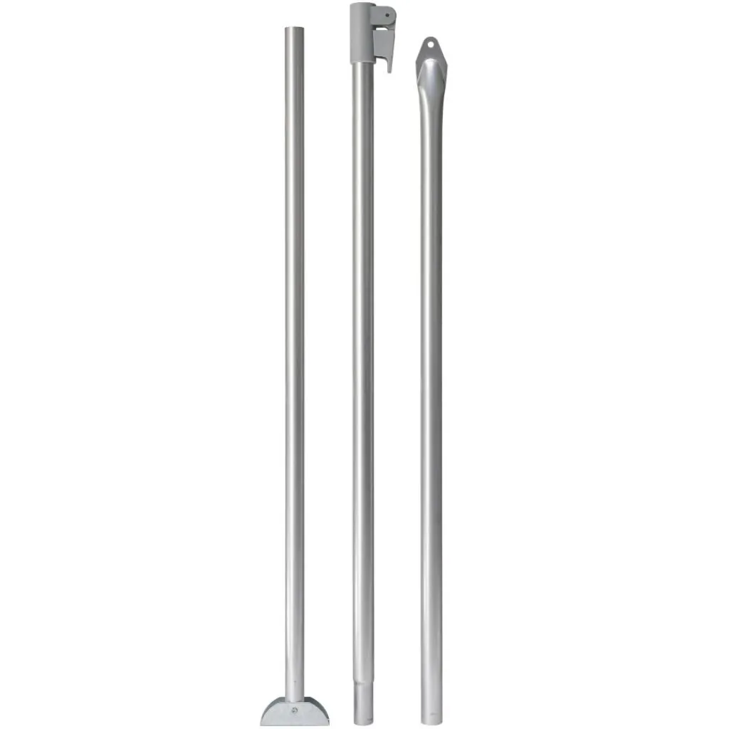Tentstokken|Tentstokken-Campking Stormstok met voet aluminium 25 / 22 mm 180 - 260 cm QG