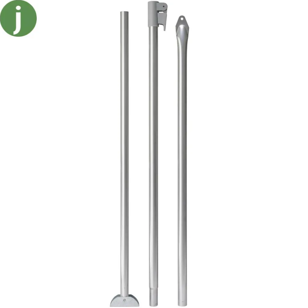Tentstokken|Tentstokken-Campking Stormstok met voet aluminium 25 / 22 mm 180 - 260 cm QG