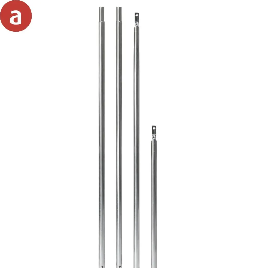 Tentstokken|Tentstokken-Campking Verandastang 3-delig staal 22 - 25 mm 170 - 340 cm