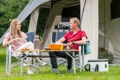 Campooz campingtafel met lectuurnet 120 x 72 cm< Campingtafels