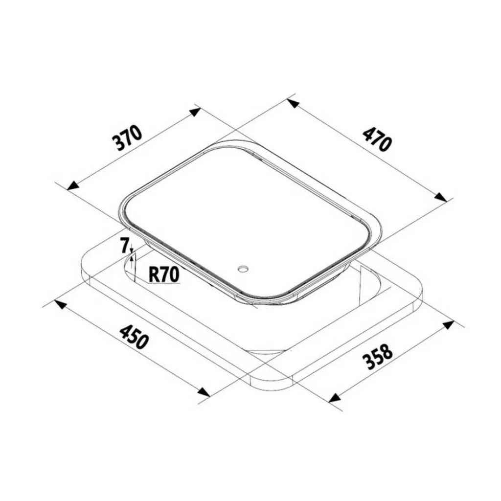 Kooktoestellen Inbouw-Carbest 2-pits kookplaat met glazen deksel