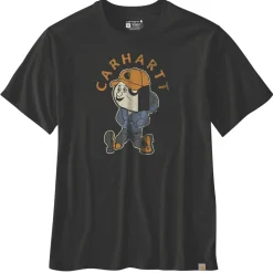 Shirts, Polo's & Blouses-Carhartt Active Graphic shirt heren black