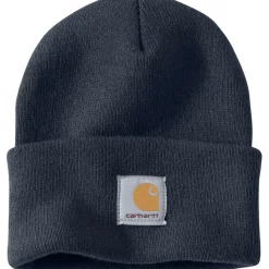 Mutsen|Wintersport-Carhartt Knit Cuffed muts navy