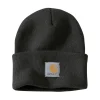 Mutsen|Wintersport-Carhartt Knit Cuffed muts black