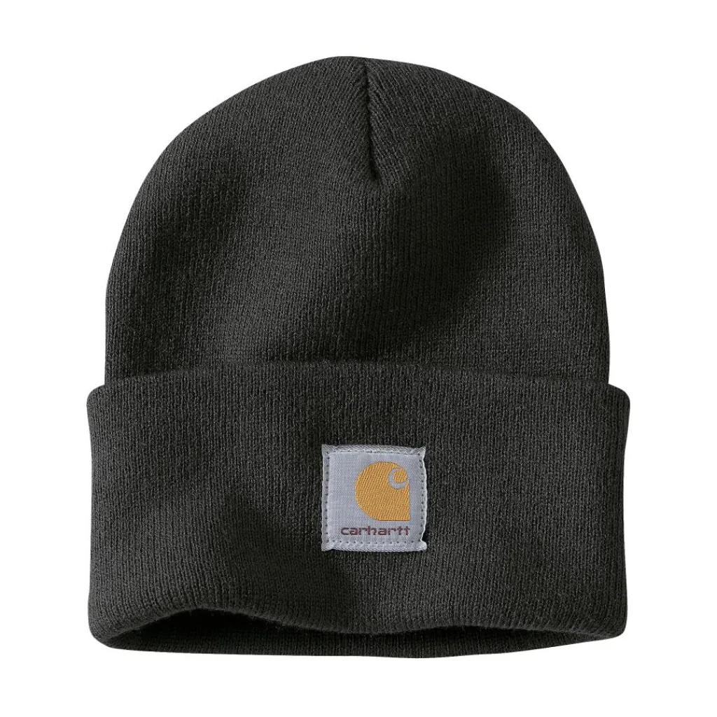 Mutsen|Wintersport-Carhartt Knit Cuffed muts black