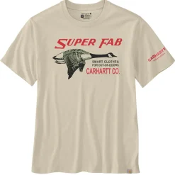 Shirts, Polo's & Blouses-Carhartt LFAB Graphic shirt heren oat milk