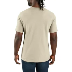 Shirts, Polo's & Blouses-Carhartt Logo Graphic shirt heren oat milk