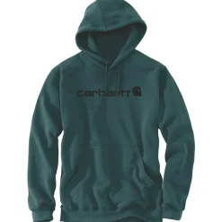 Carhartt Marquette Logo hoodie heren greenstone< Truien & Vesten