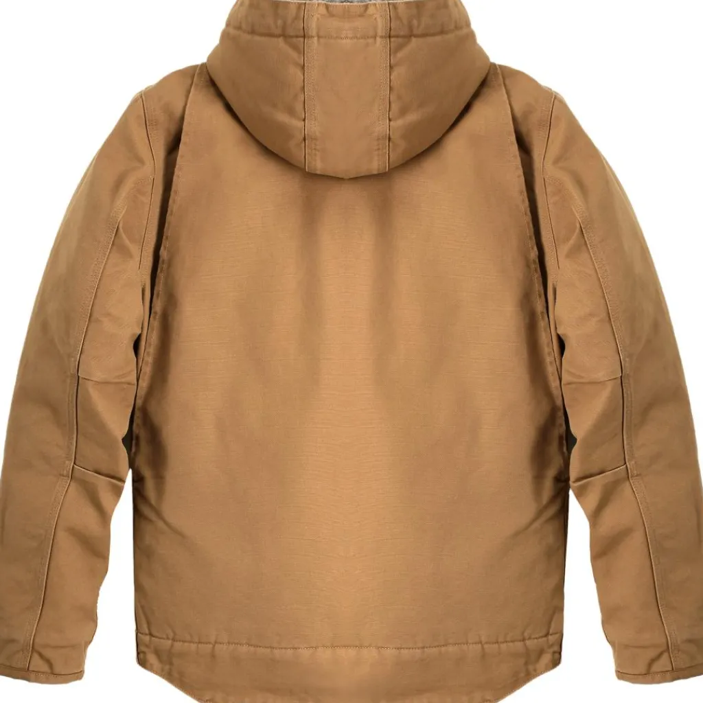 Carhartt Relaxed Fit Washed Duck Sherpa Lined winterjas heren brown< Jassen