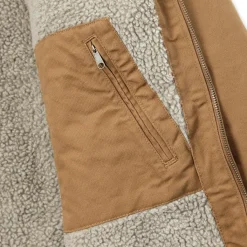 Carhartt Relaxed Fit Washed Duck Sherpa Lined winterjas heren brown< Jassen