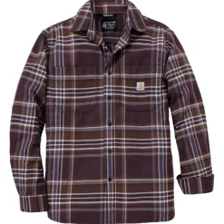 Shirts, Polo's & Blouses-Carhartt Workwear overhemd heren dark sepia