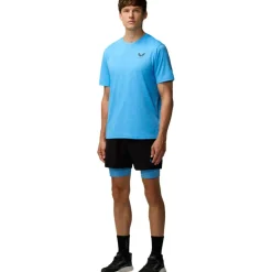 Castore Engineered Knit shirt heren cool blue black< Sportshirt