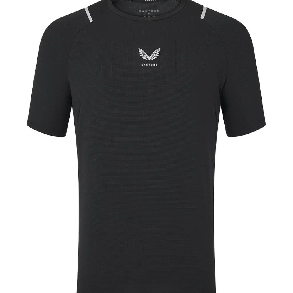 Sportshirt-Castore shirt heren black silver reflective